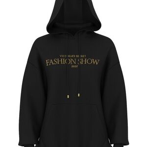 Victoria's Secret Fashion Show Black and Gold Hoodie